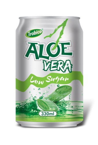 330ml Aloe vera low Sugur Alu can